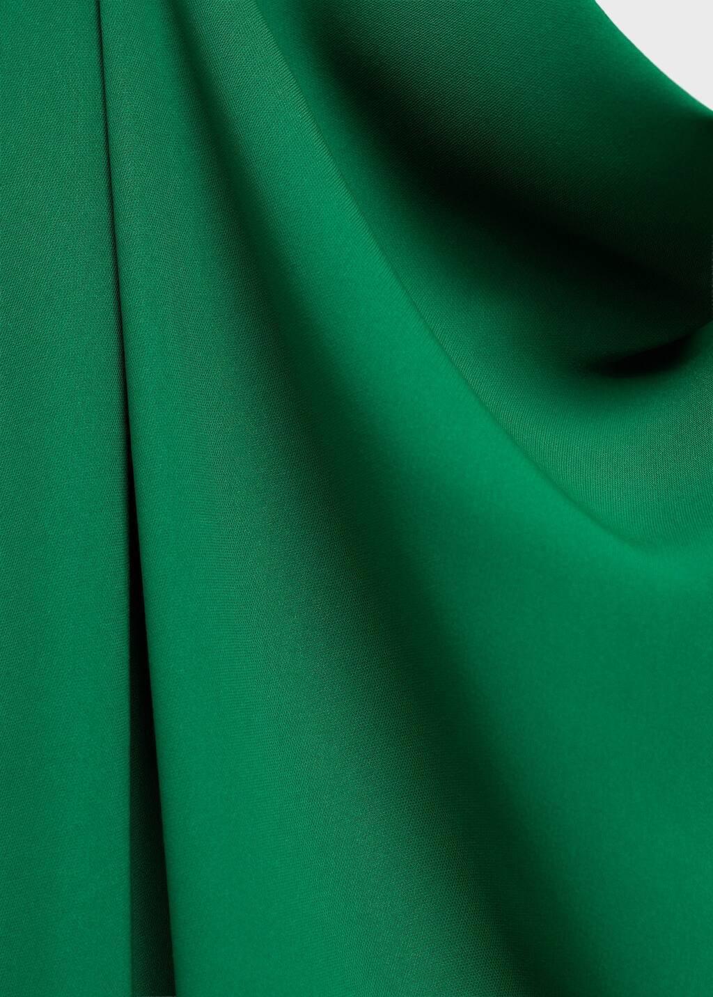 Green Asymmetrical Long Jumpsuit With Belt, , large image number 2