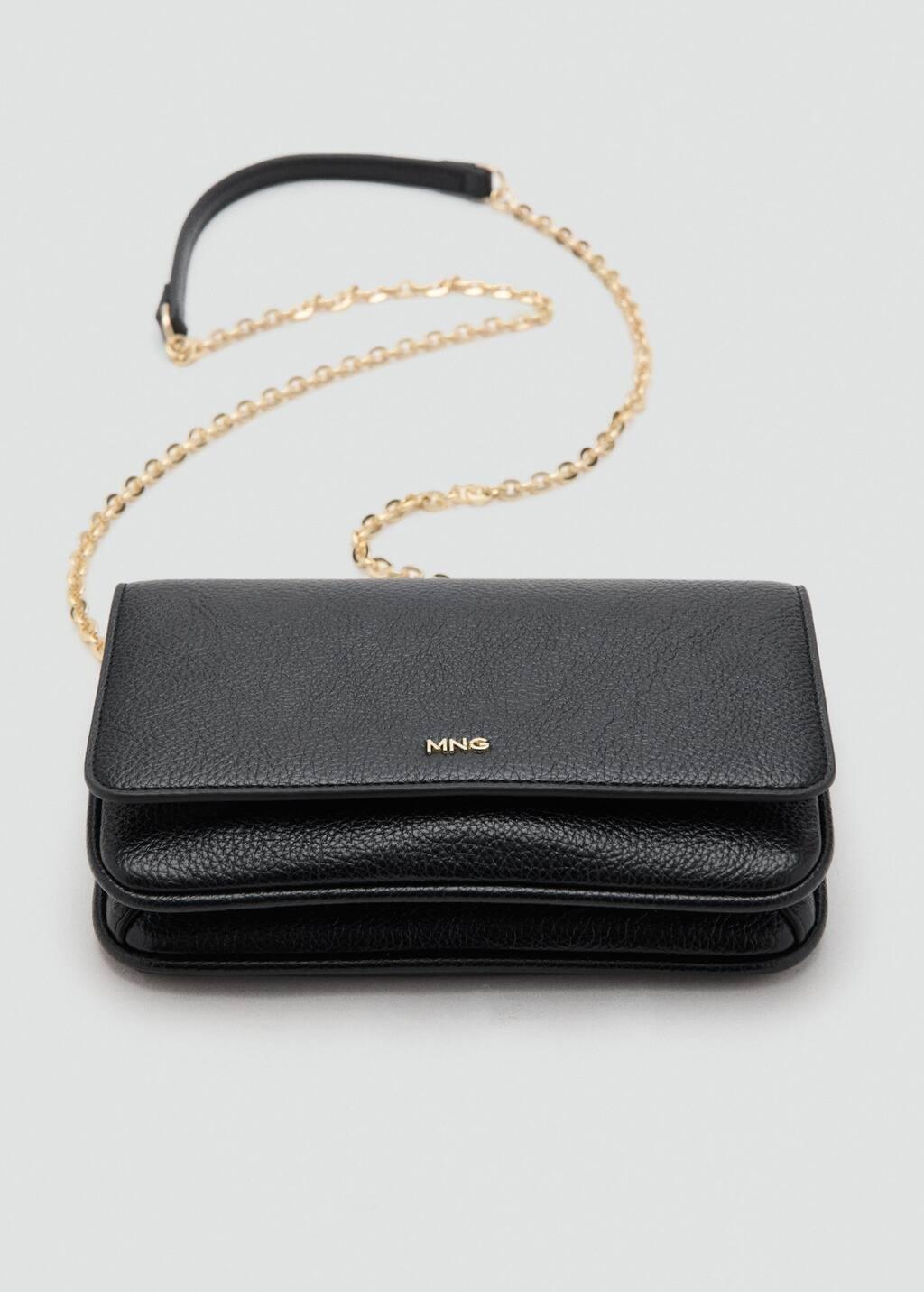 Black Small Crossbody Bag, Black, large image number 4