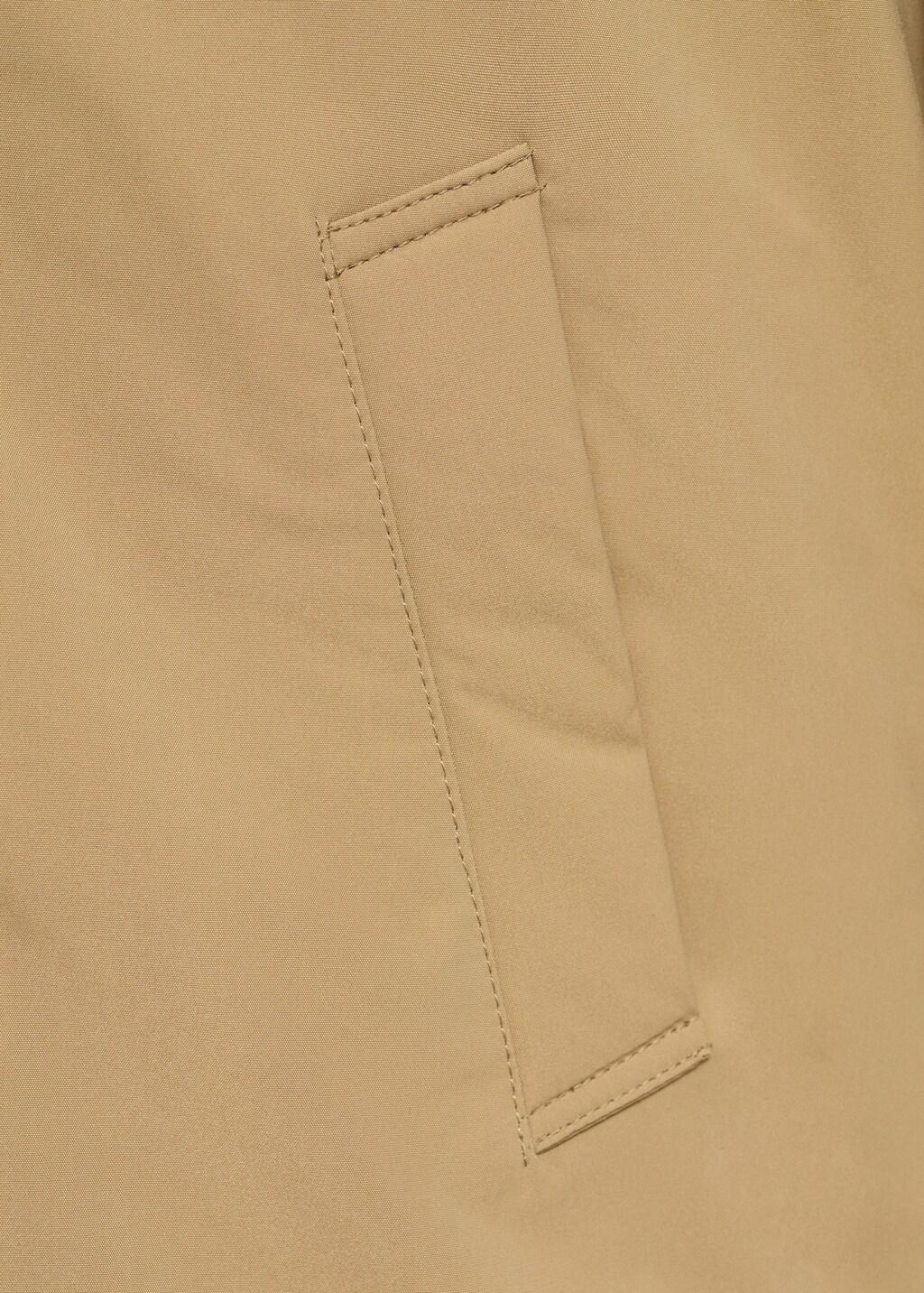 Brown Hooded Anorak With Buttons, Kids Boy, Medium Brown, large image number 8