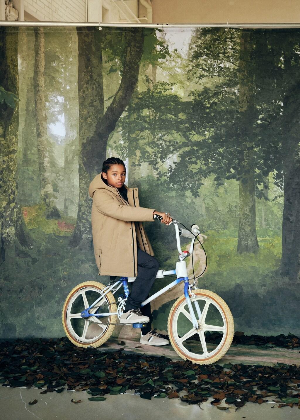 Brown Hooded Anorak With Buttons, Kids Boy, Medium Brown, large image number 9