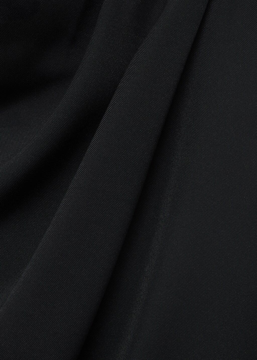 Black Cowl Neck Belted Jumpsuit, Black, medium