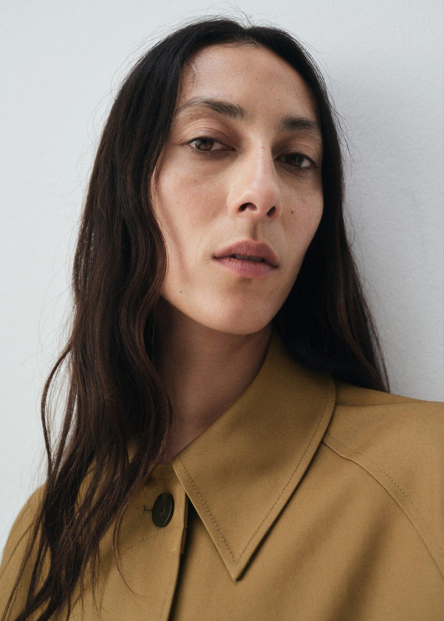 Brown Long Trench Coat, , large image number 2