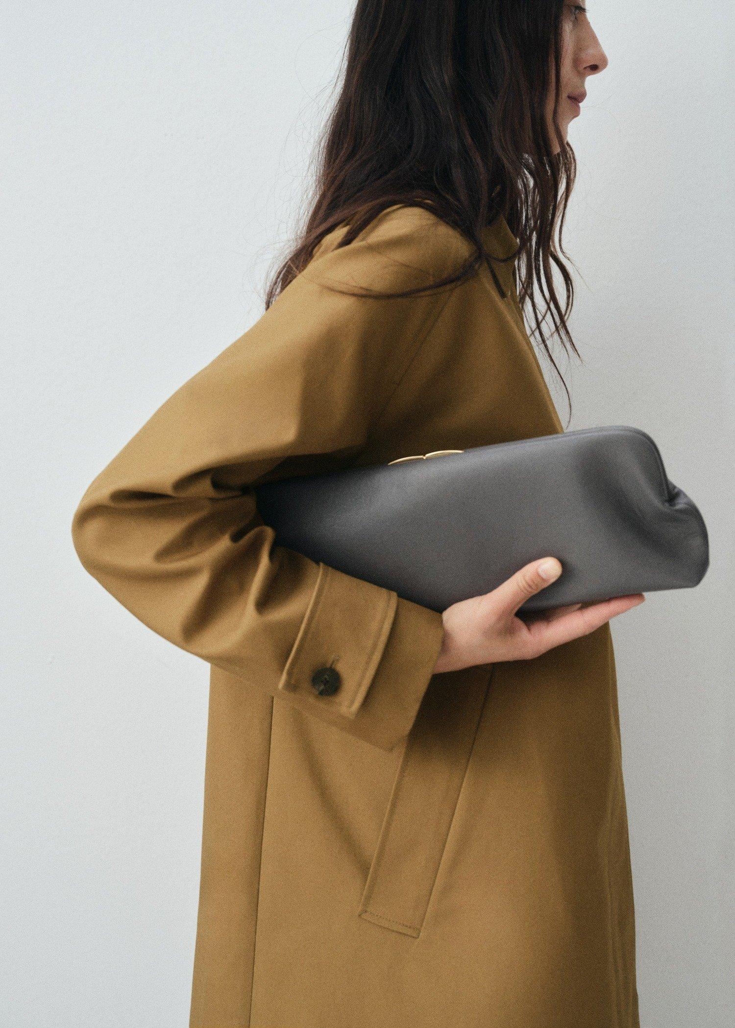 Brown Long Trench Coat, Medium Brown, large image number 3