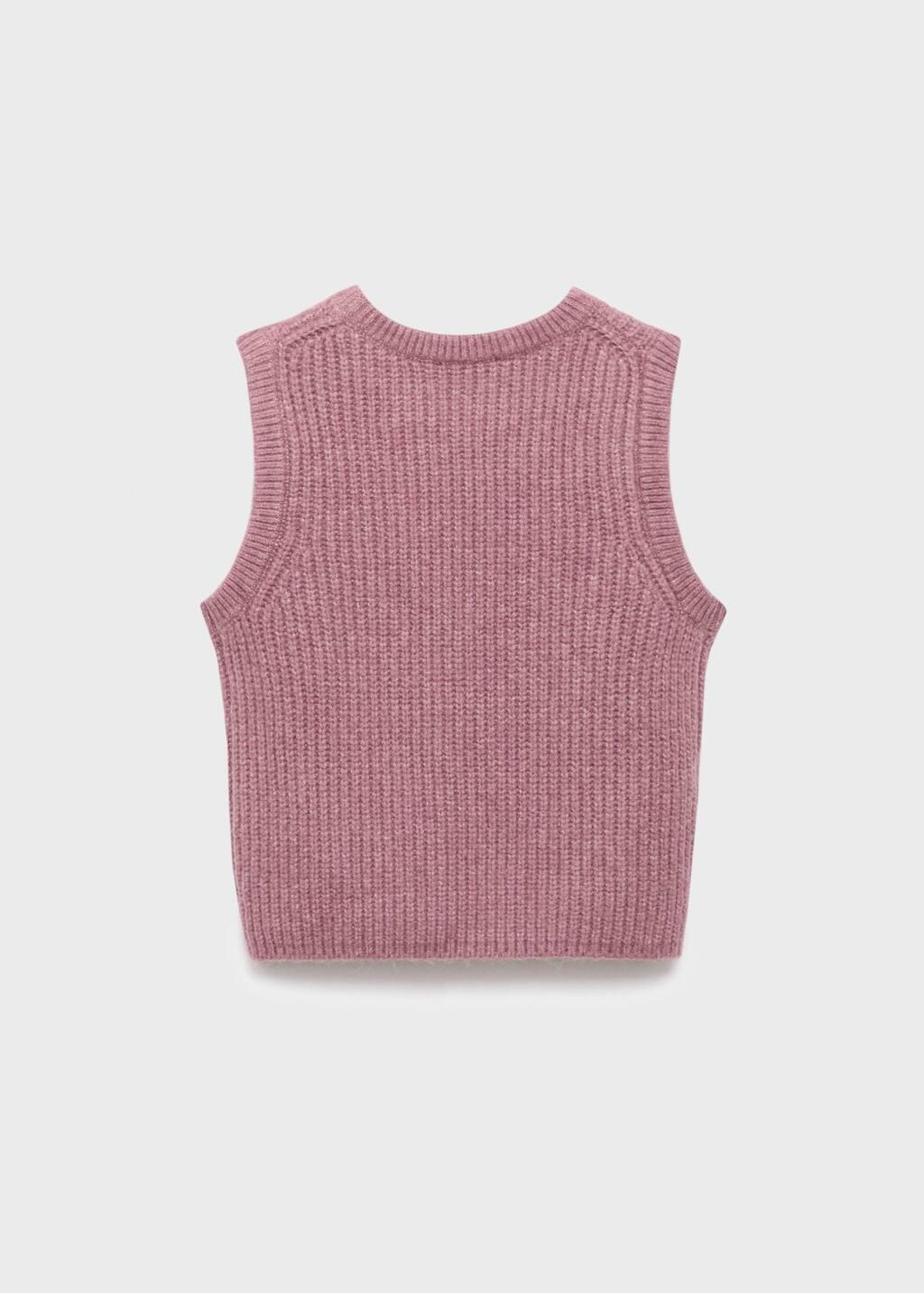 Red Ribbed Jersey Jacket, Kids Girls, Dark Red, large image number 1