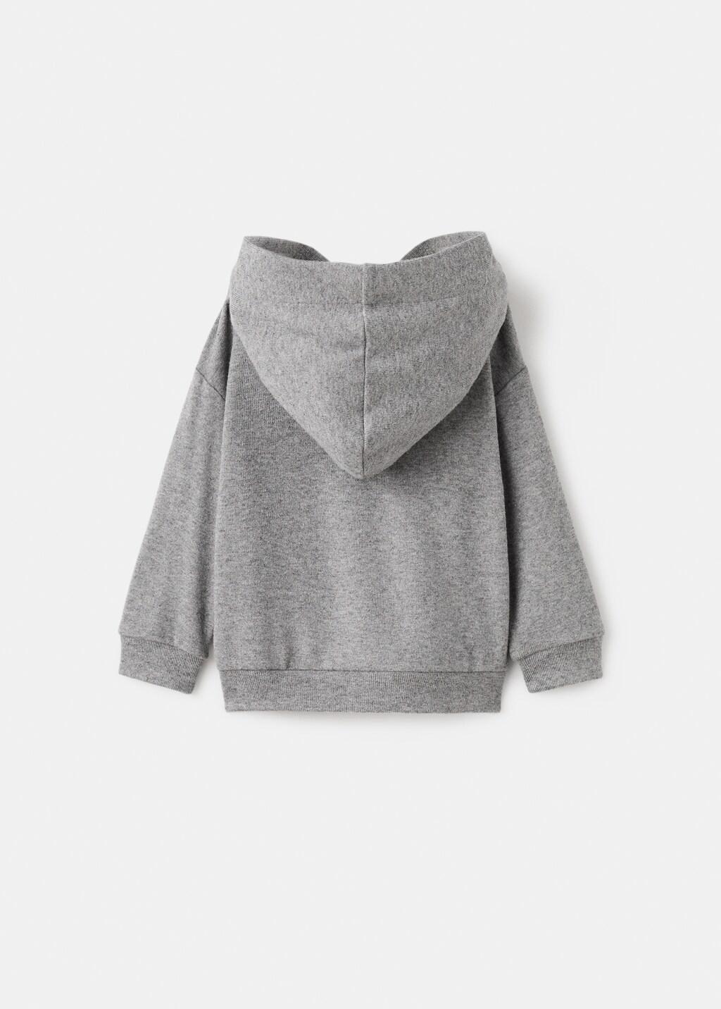 MEDIUM GREY Ruffle detail sweatshirt, Baby Girl, Medium Grey, medium