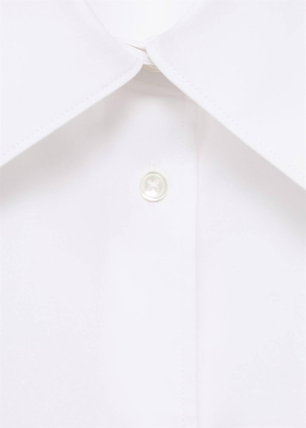 White Oversize Poplin Shirt, , large image number 5