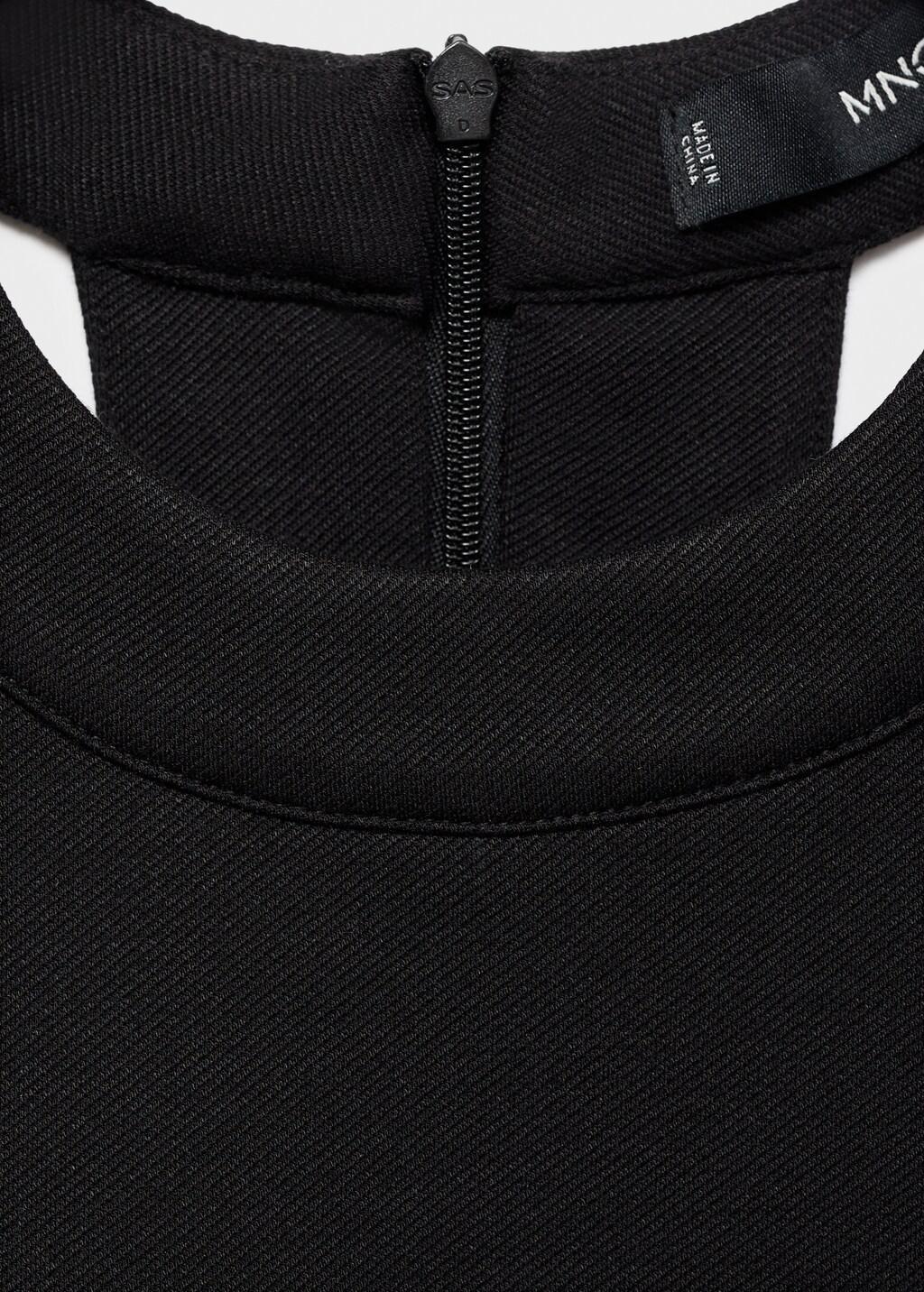 Black Halter Top With Low-Cut Back, Black, large image number 1