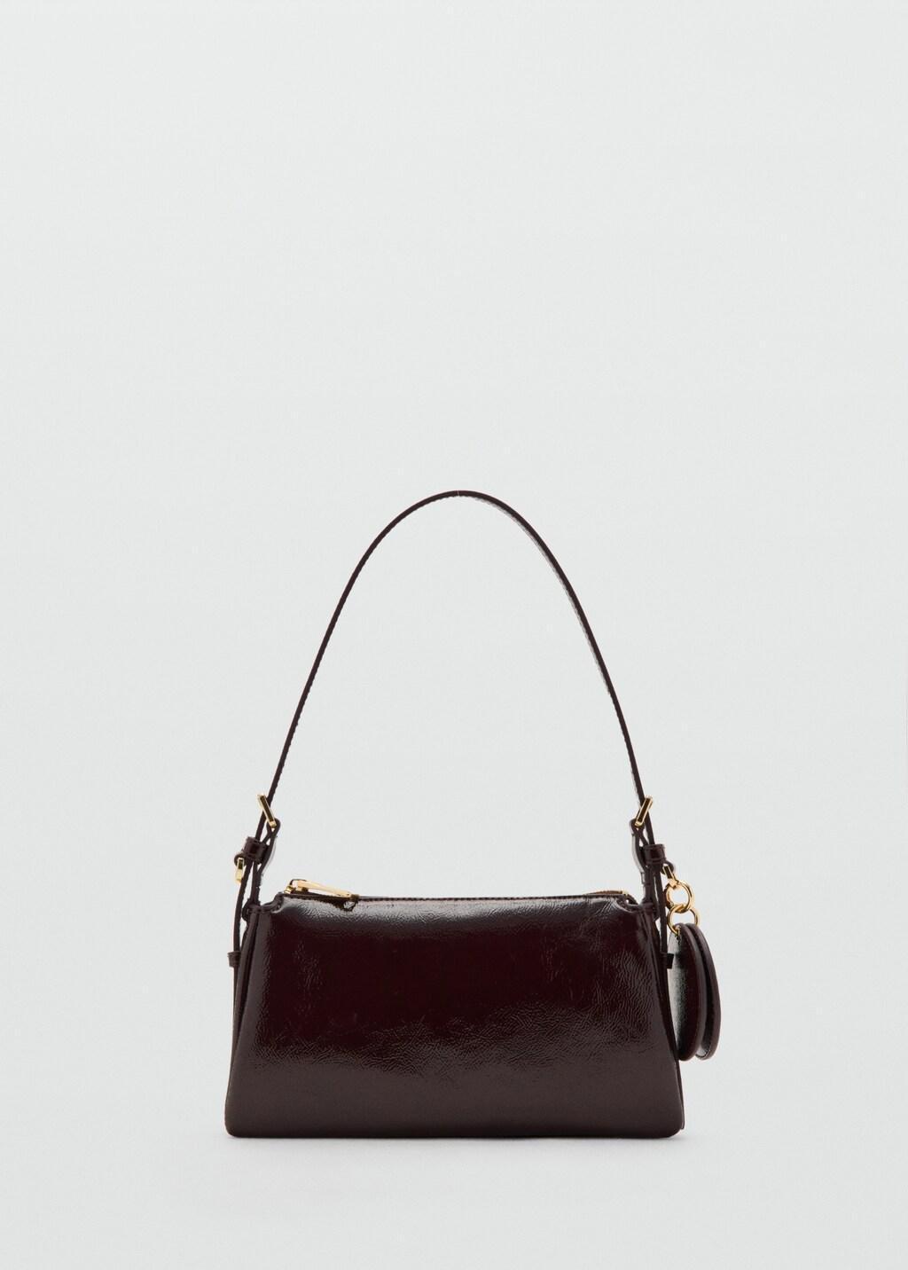 DARK RED Shiny shoulder bag, 0201_78, large image number 2
