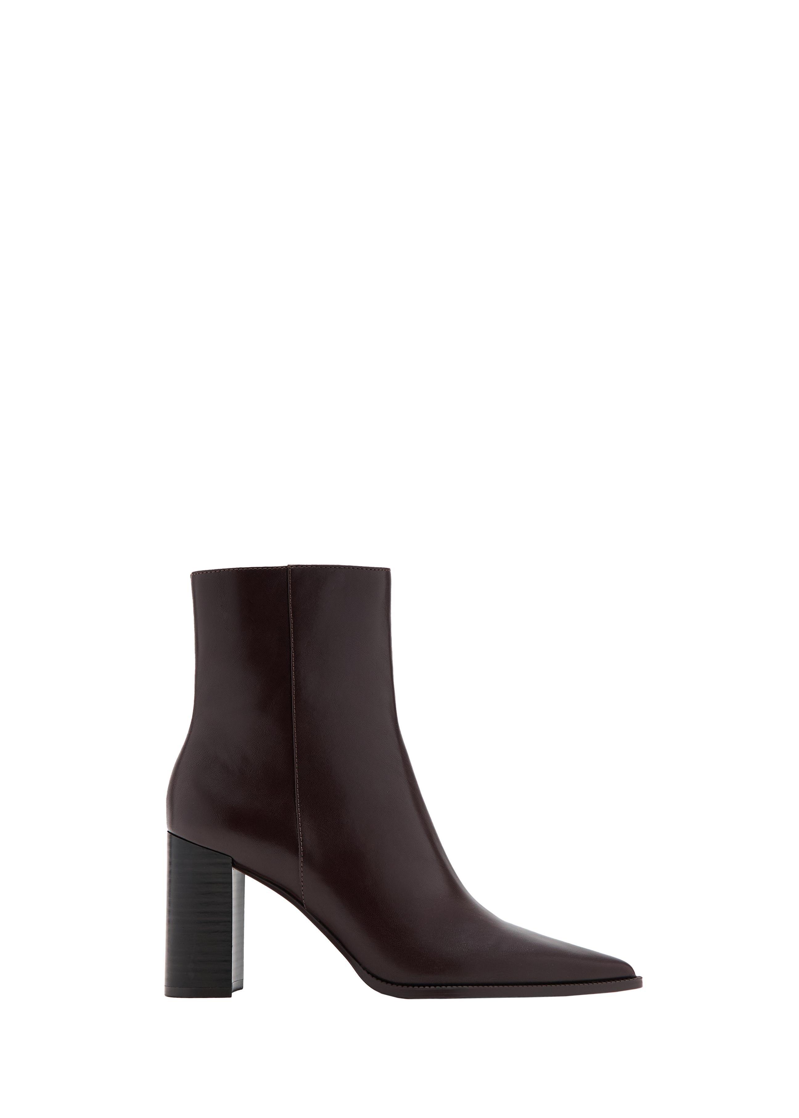 Brown Ankle Boots With Block Heel, 0201_32, large image number 3