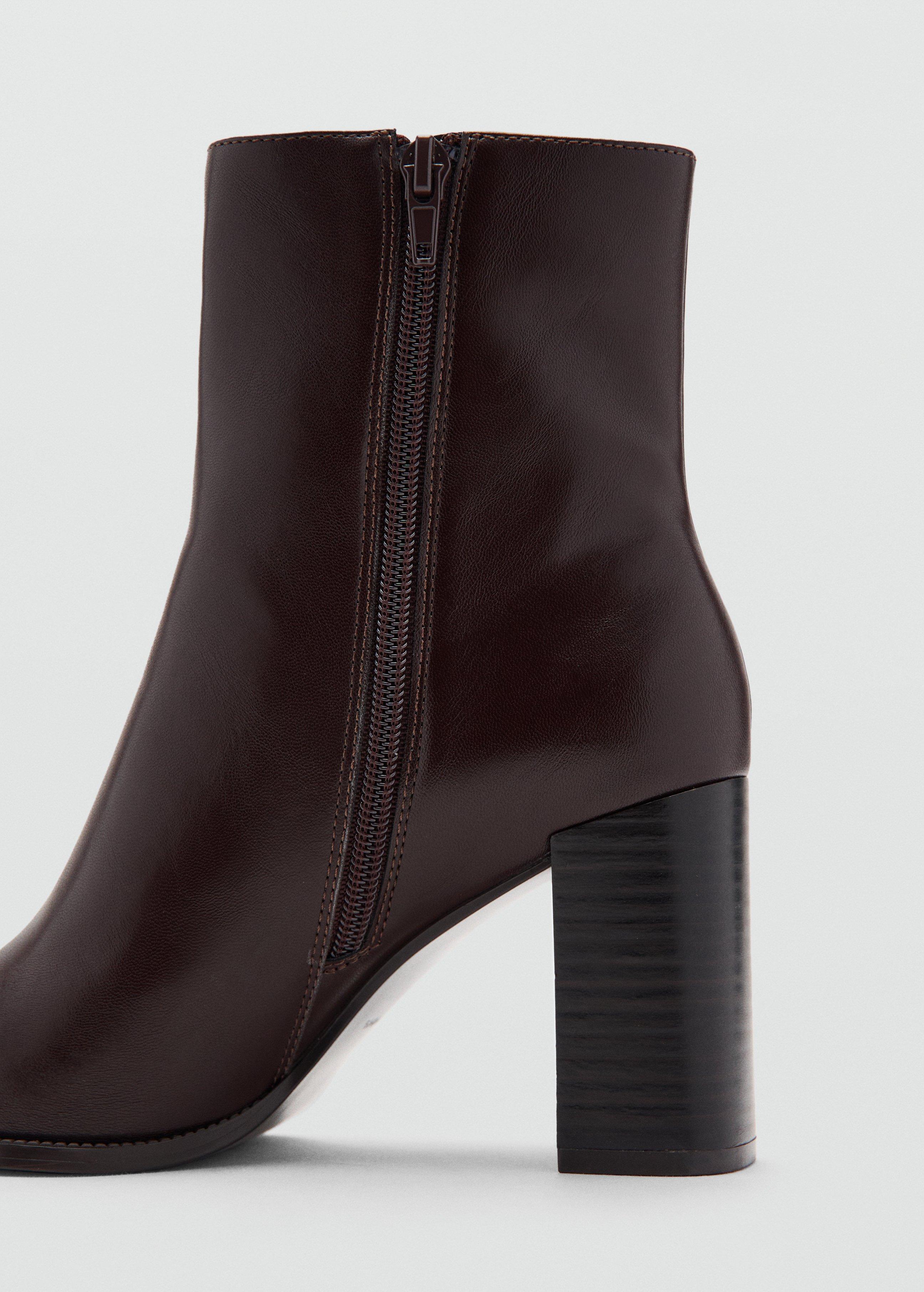 Brown Ankle Boots With Block Heel, 0201_32, large image number 4