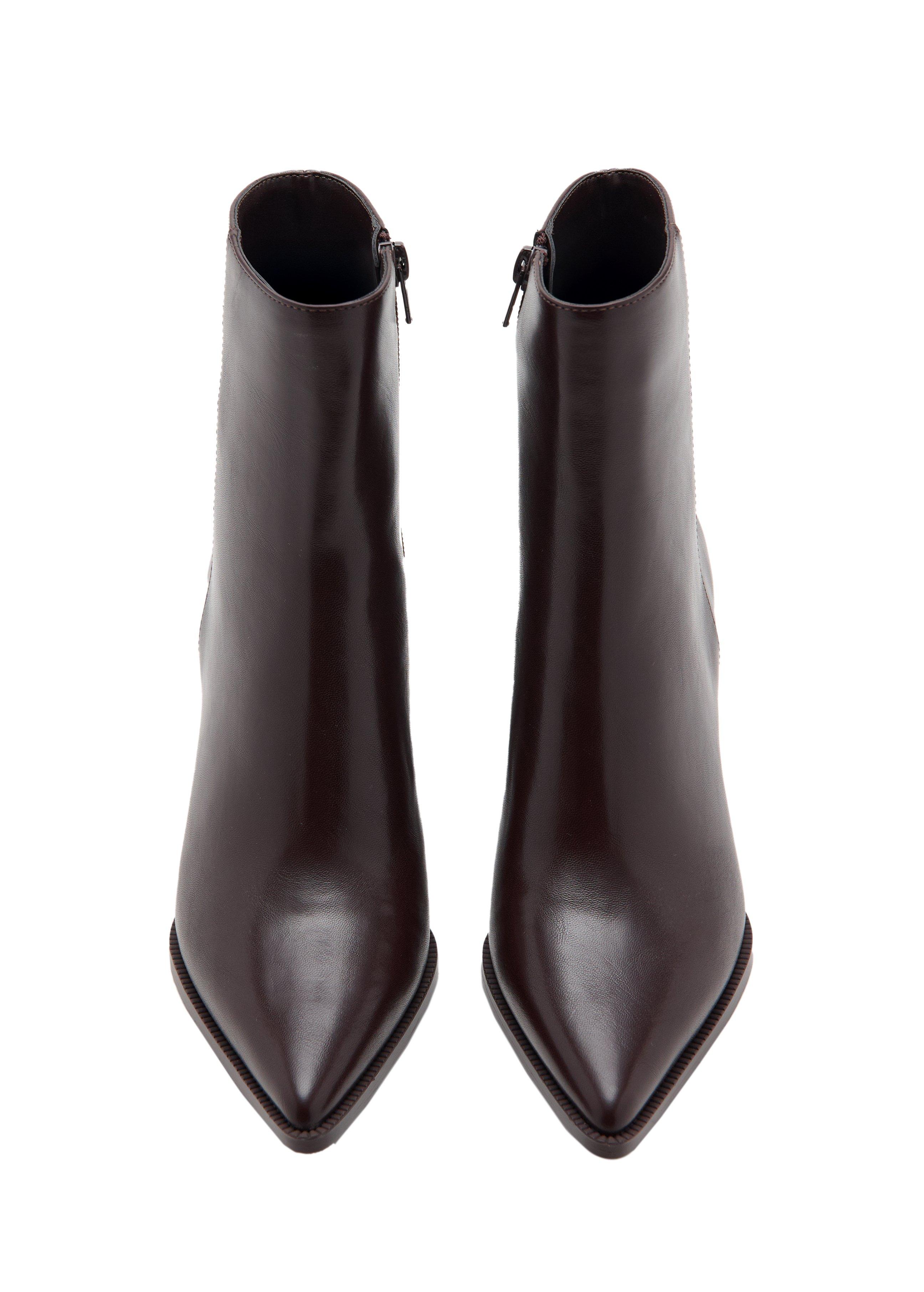 Brown Ankle Boots With Block Heel, 0201_32, large image number 5