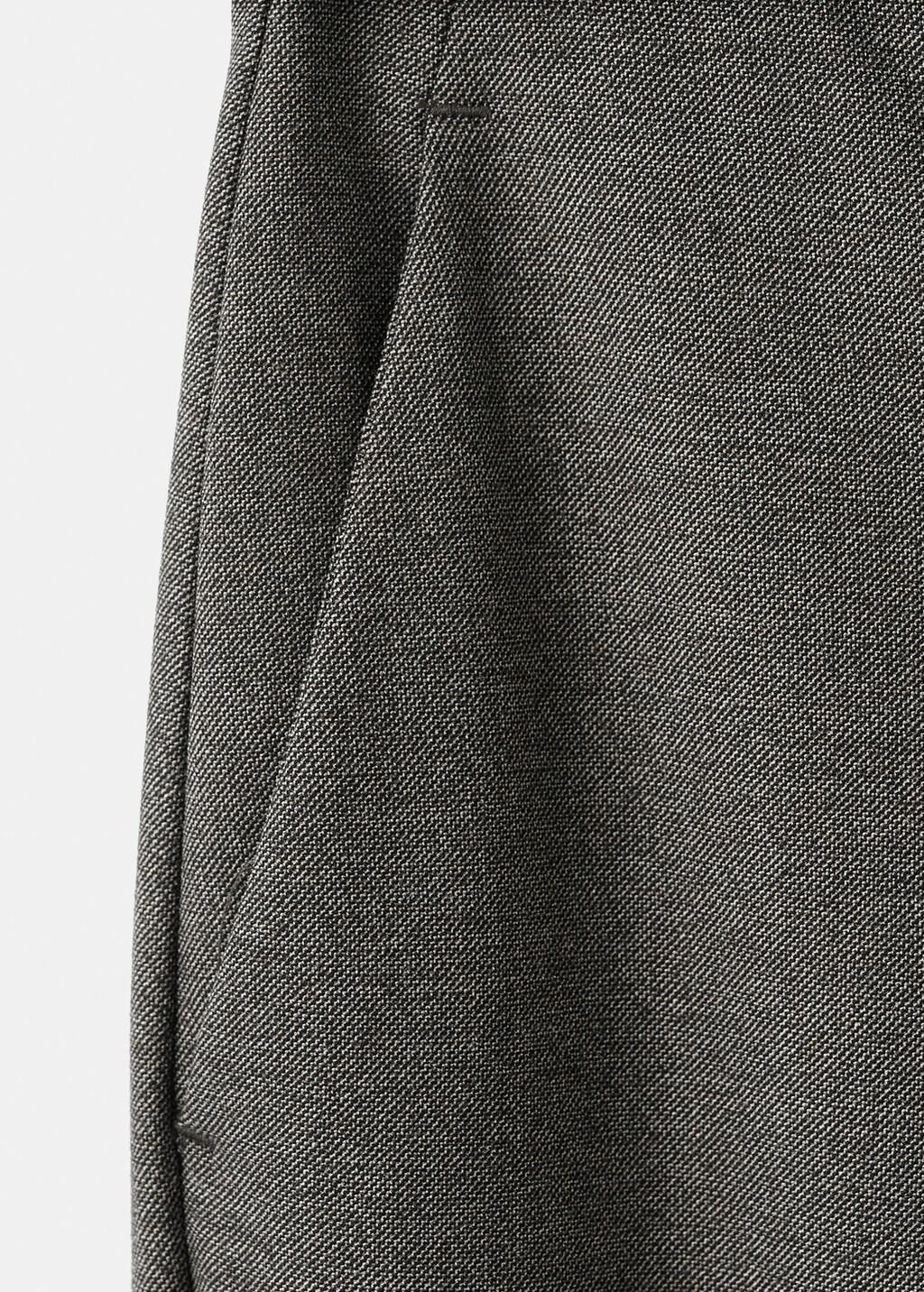 Brown Belt Straight-Fit Trousers, Brown, large image number 5