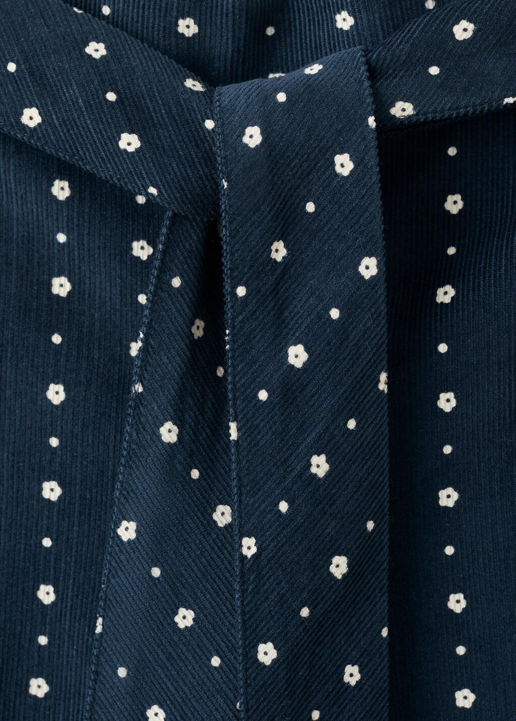 NAVY Flower culottes trousers, Kids Girl, Navy, large image number 0