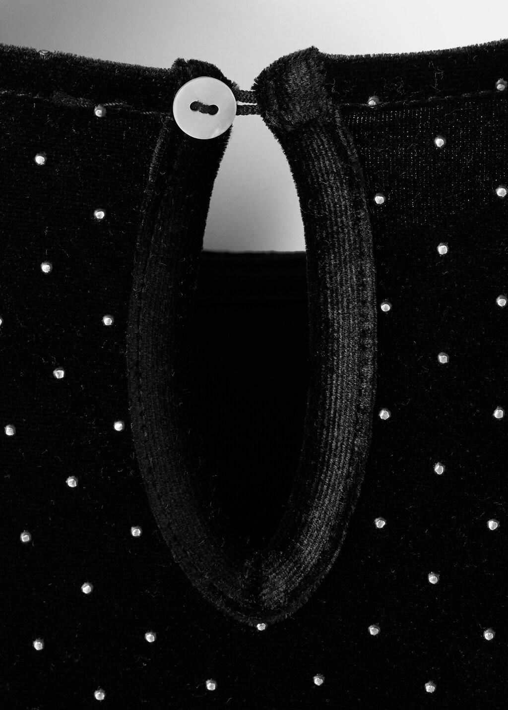 Black Strass Top, Black, large image number 0