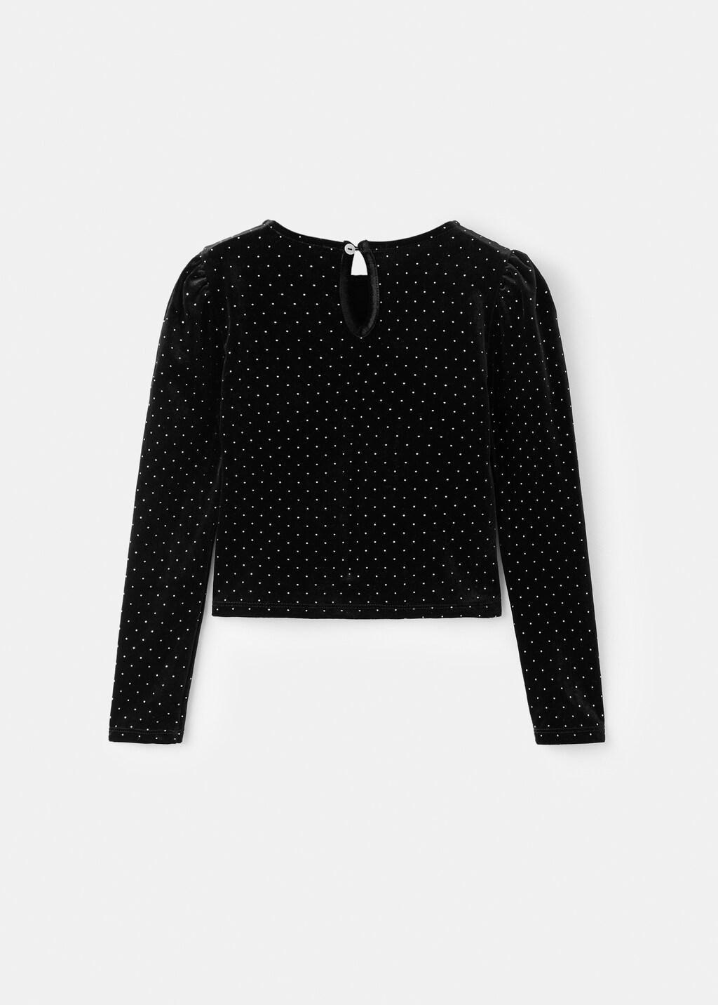 Black Strass Top, Black, large image number 1