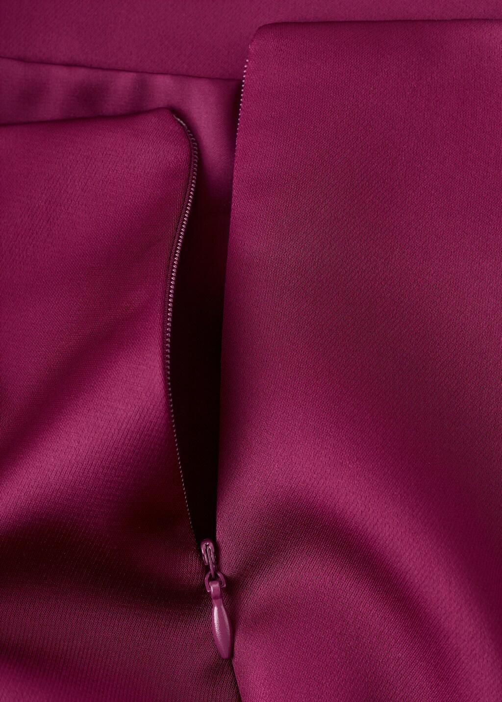 Orange Lt Pastel Satin Short Skirt, Light-Pastel Orange, large image number 1