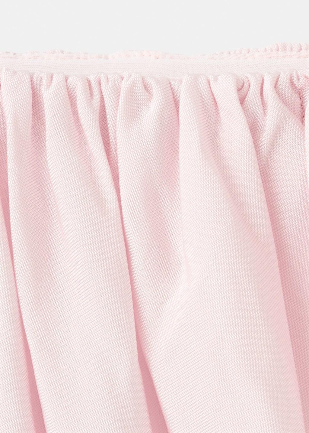 Pink Ruched Asymmetrical Strapless Dress, Light-Pastel Pink, large image number 3