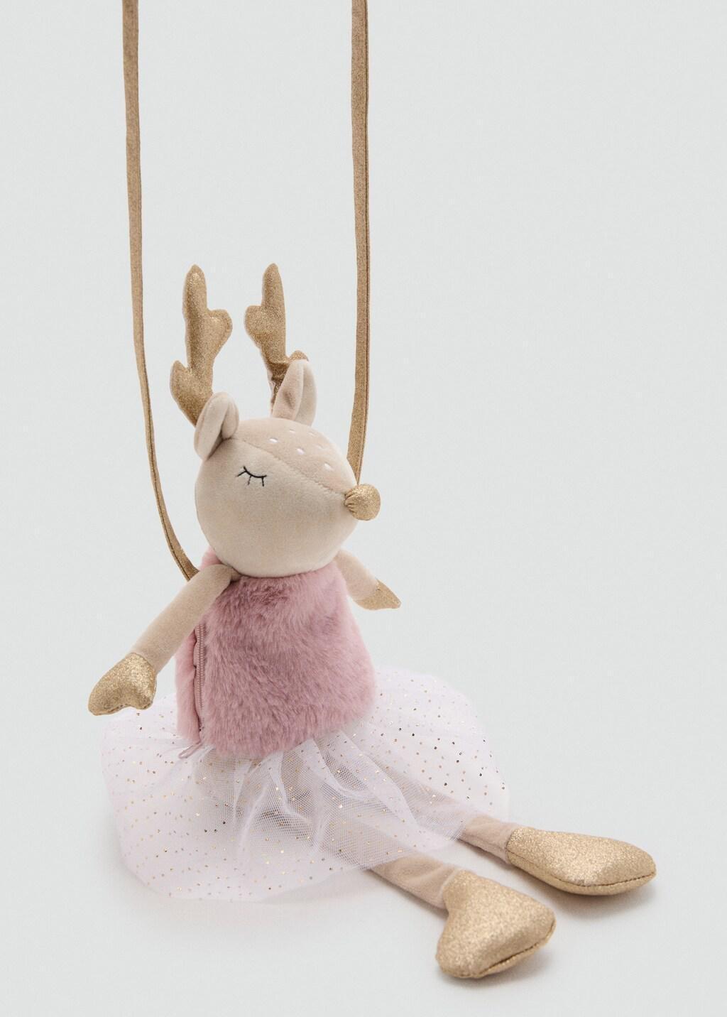 Pink Reindeer Bag, Light-Pastel Pink, large image number 0