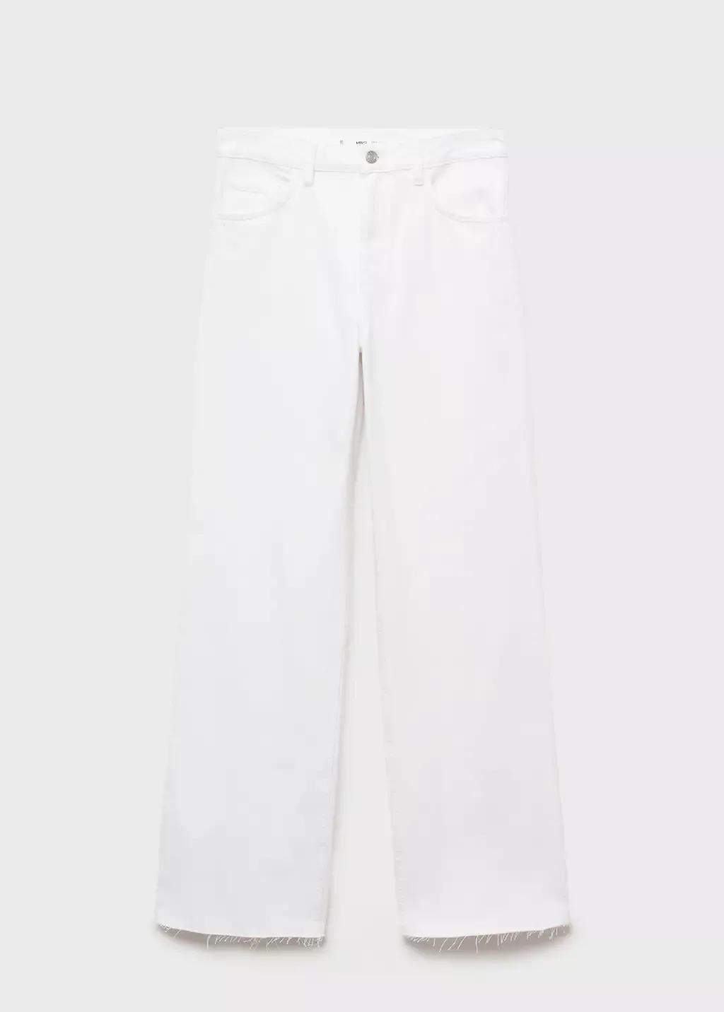 White Danila Wide-Leg High-Rise Jeans, , large image number 3