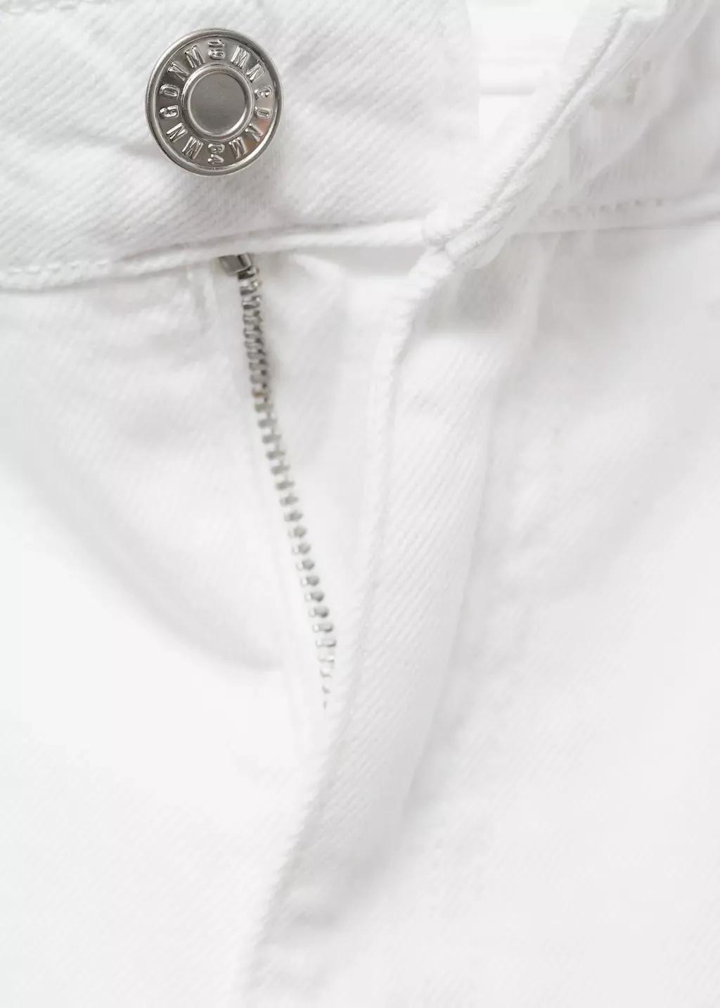 White Danila Wide-Leg High-Rise Jeans, White, large image number 4