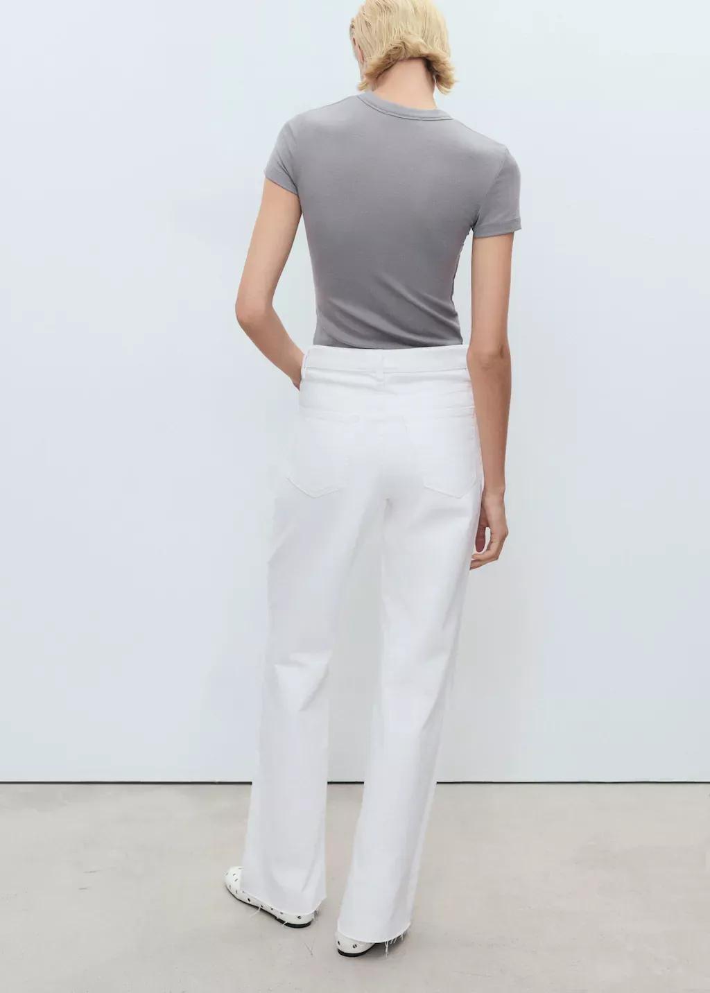 White Danila Wide-Leg High-Rise Jeans, , large image number 5