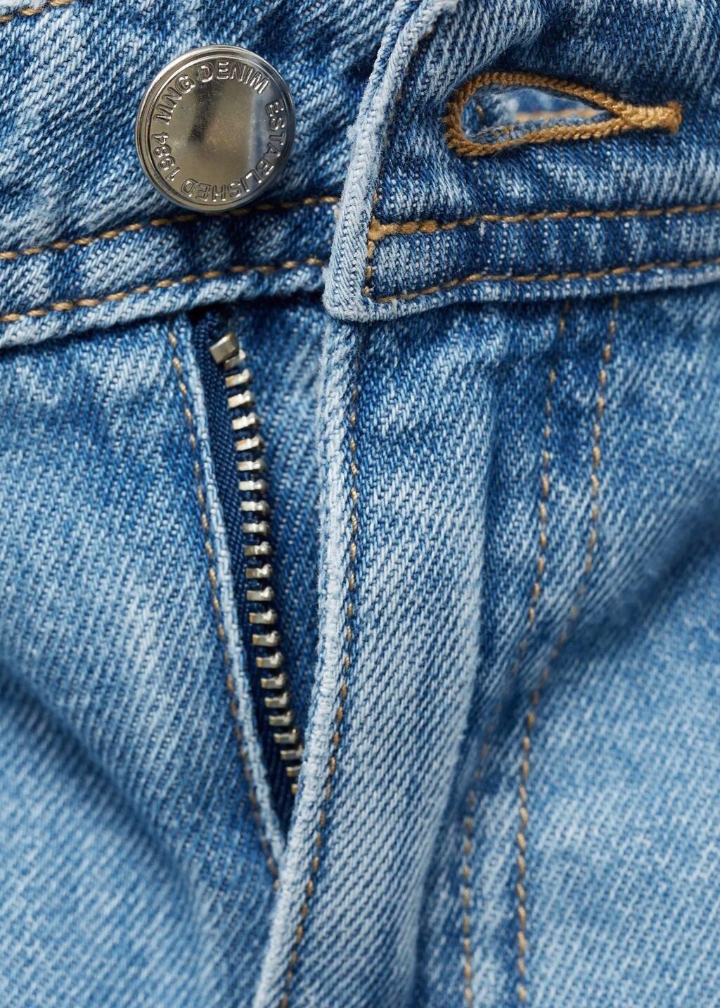 Blue High-Rise Wide leg Jeans With Pockets, , large image number 5