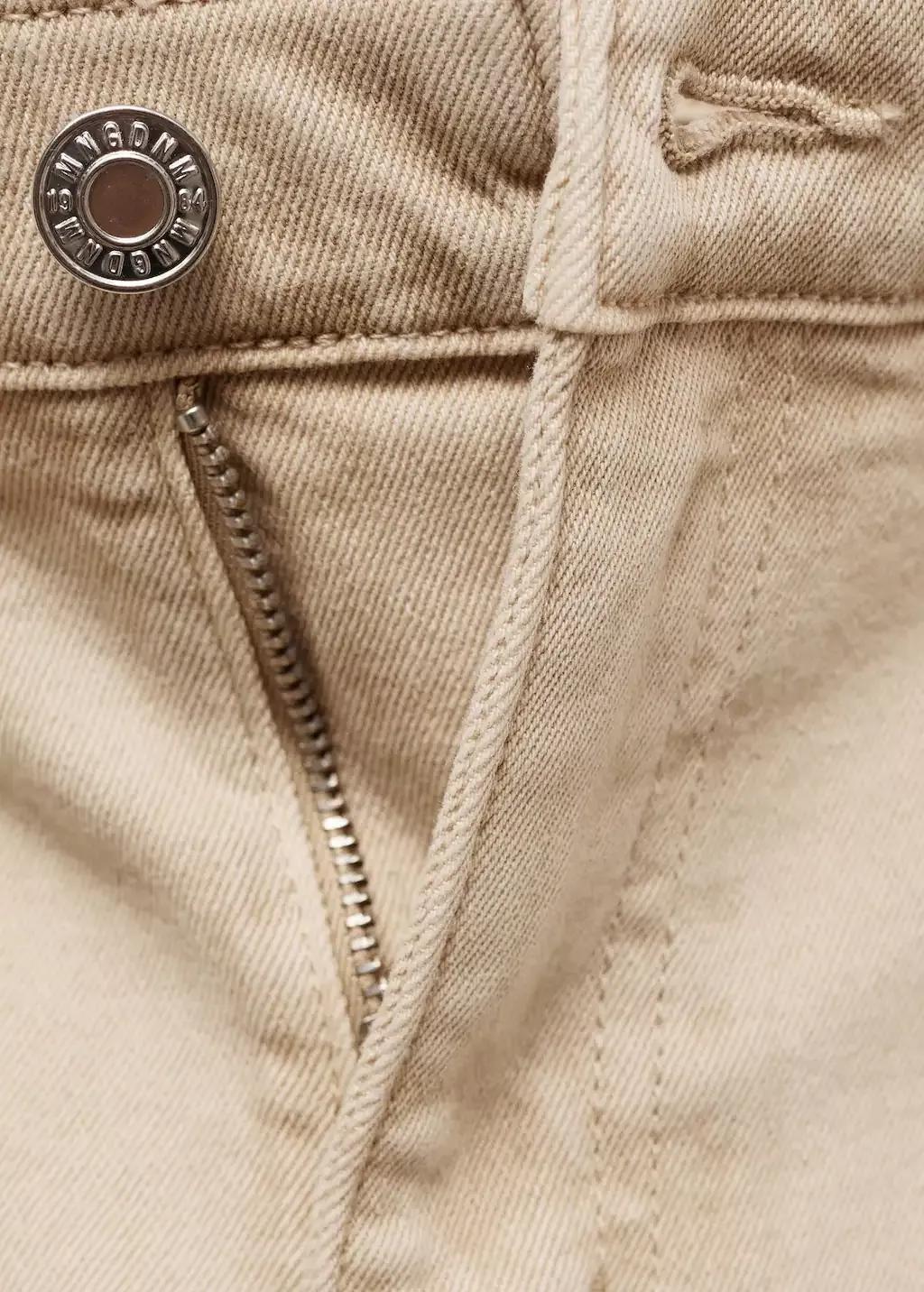 Beige Sienna Flared Cropped Jeans, , large image number 4