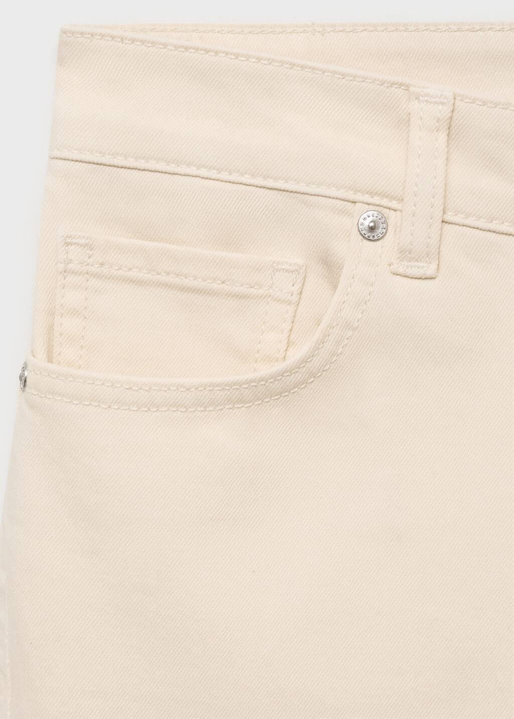 Cream Sienna Flared Cropped Jeans, , large image number 4