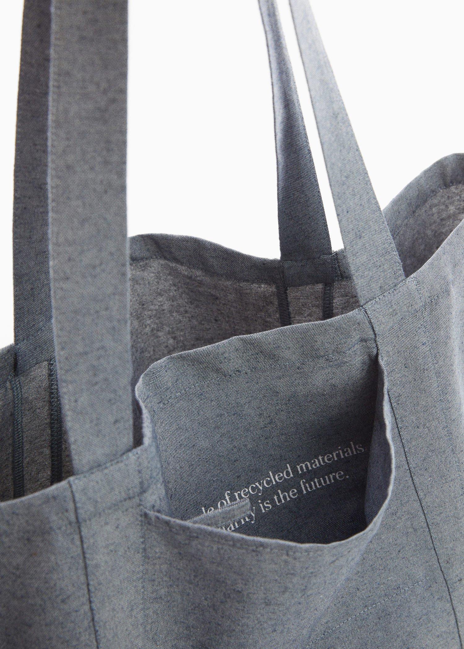 OPEN BLUE Fabric shopping bag, 0201_TM, large image number 1