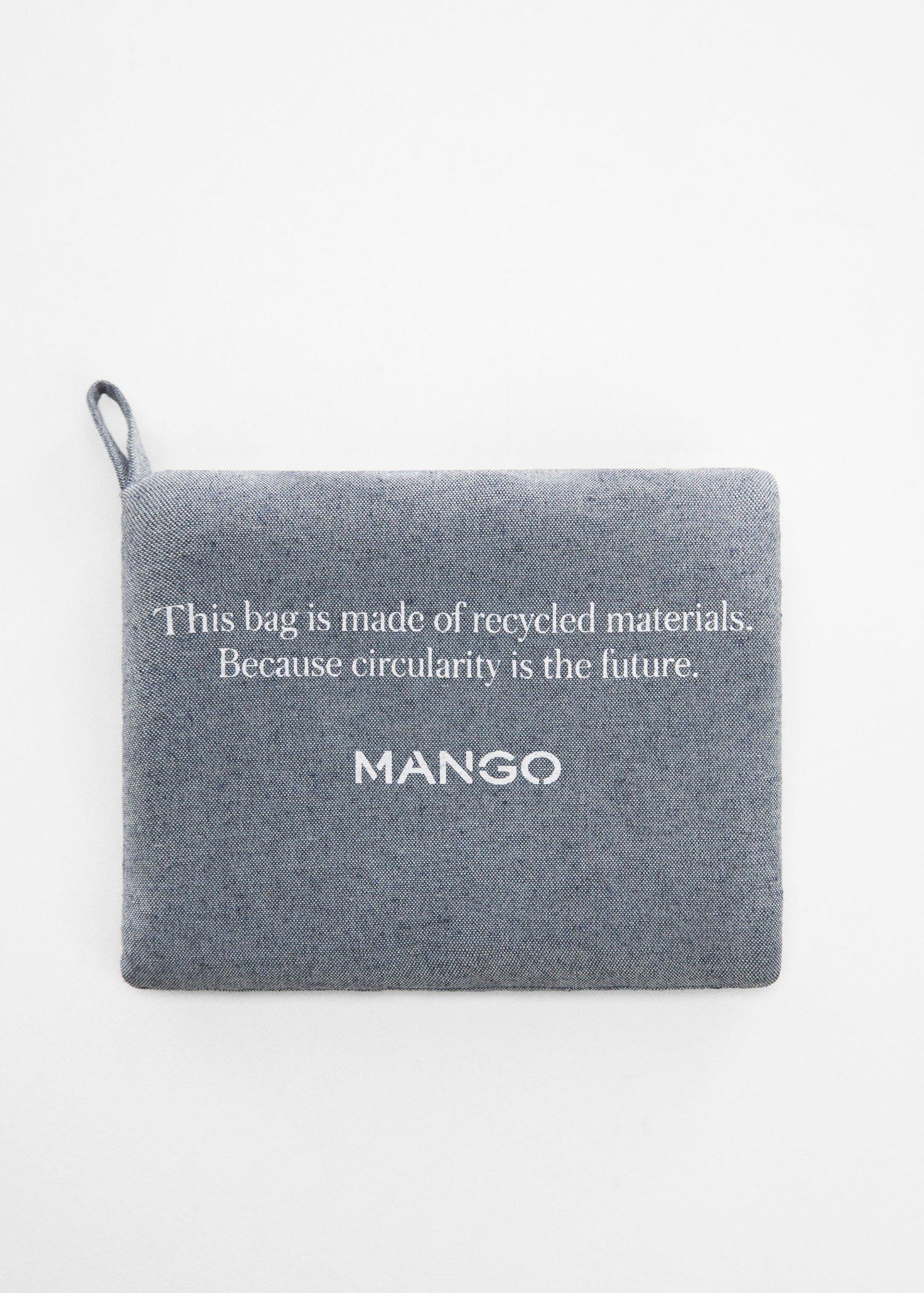 OPEN BLUE Fabric shopping bag, 0201_TM, large image number 2