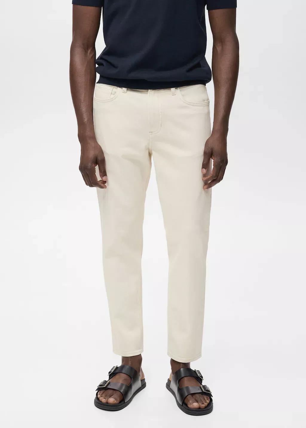 Cream Jeans Ben Tapered Fit, Light Beige, large image number 0