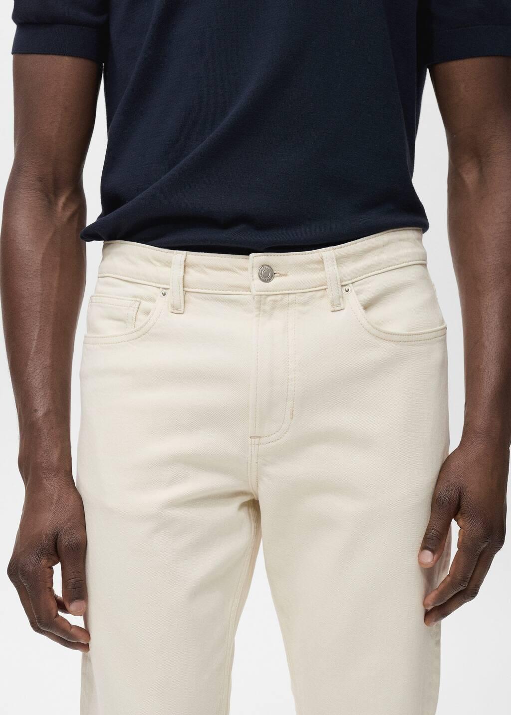 Cream Jeans Ben Tapered Fit, Light Beige, large image number 1