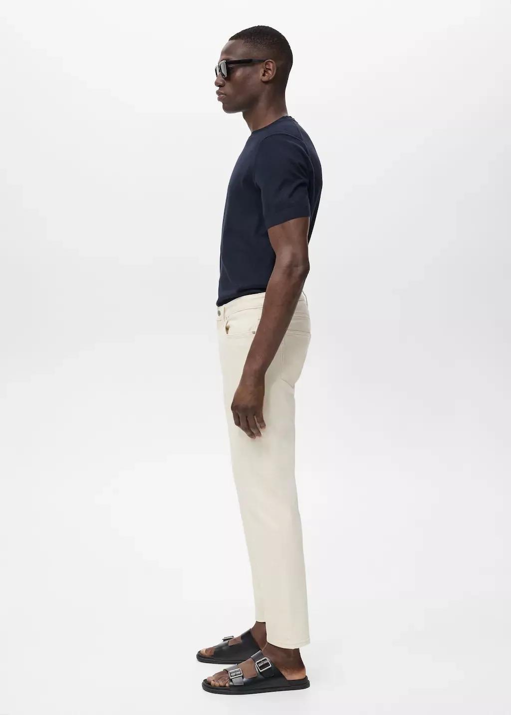Cream Jeans Ben Tapered Fit, Light Beige, large image number 2