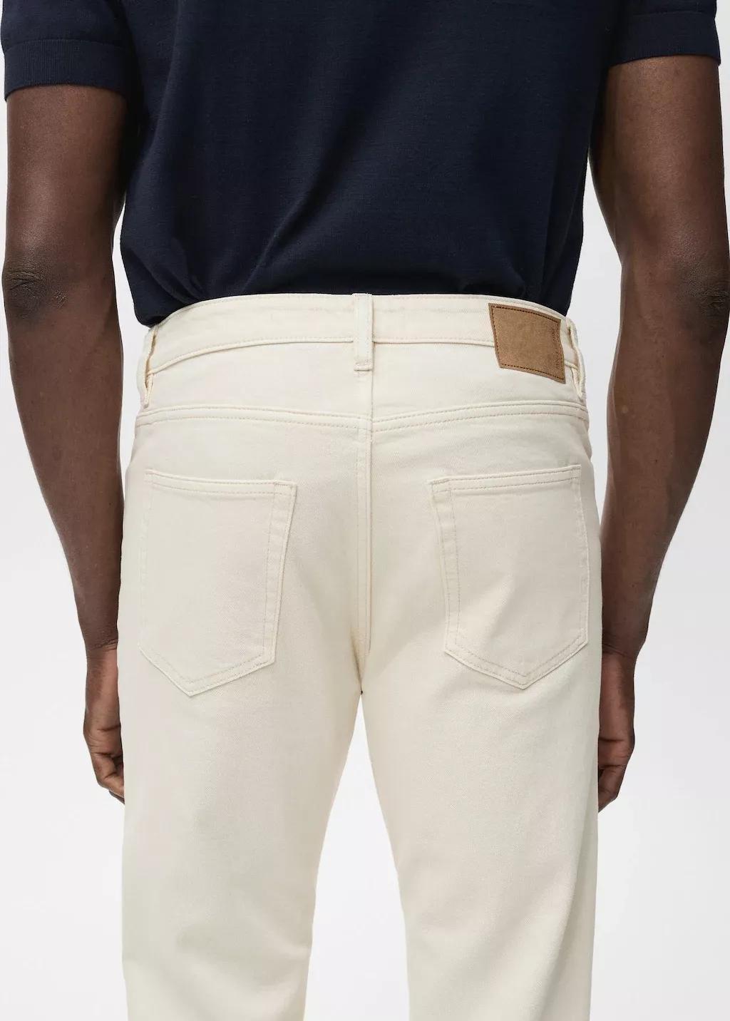 Cream Jeans Ben Tapered Fit, Light Beige, large image number 4