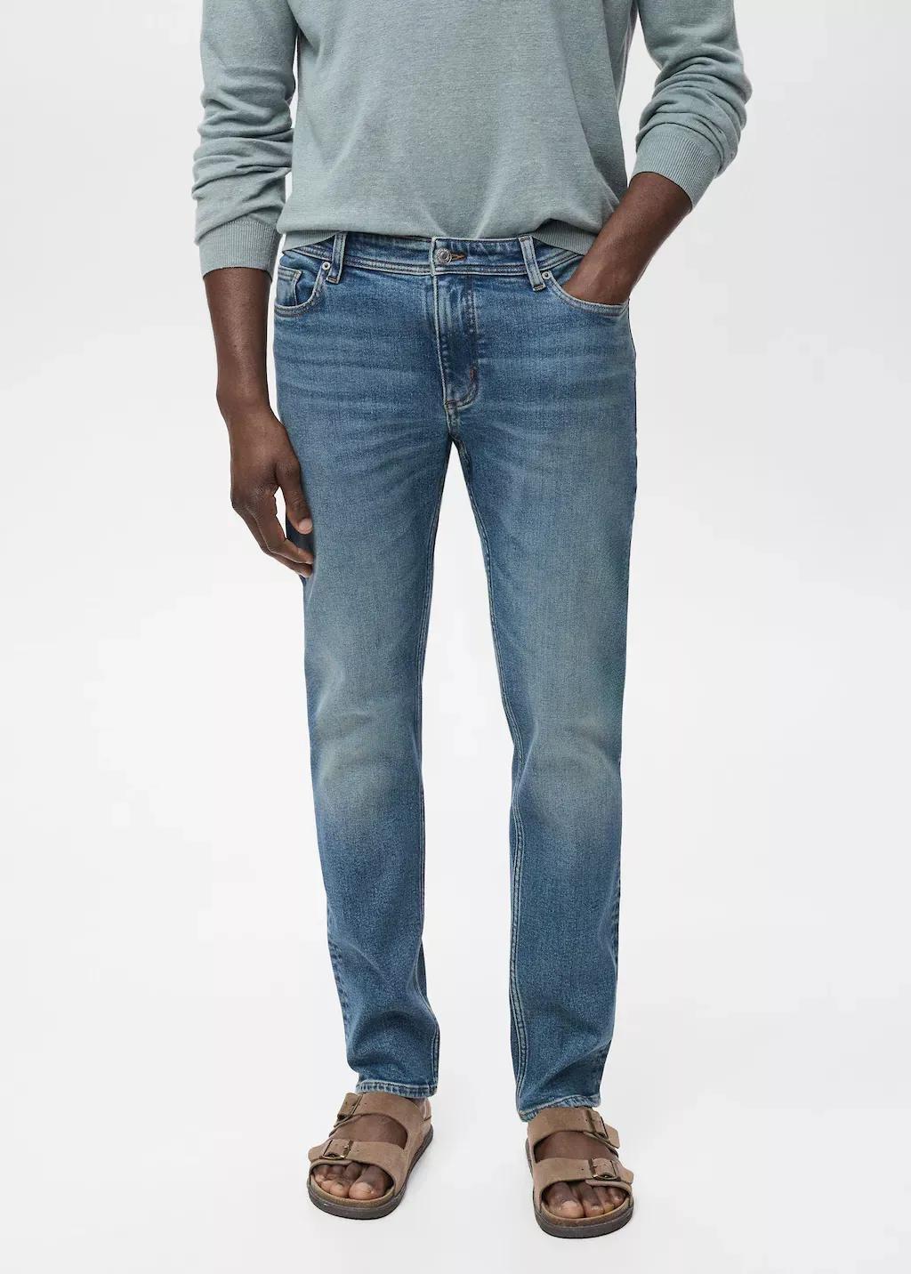 Blue Jan Slim-Fit Faded Medium-Wash Jeans, , large image number 0