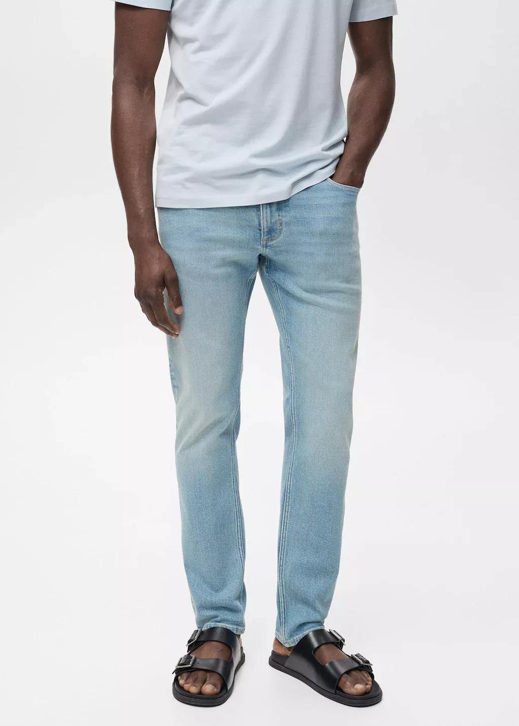 Blue Jan Slim-Fit Jeans With Frayed Effect, Open Blue, large image number 0