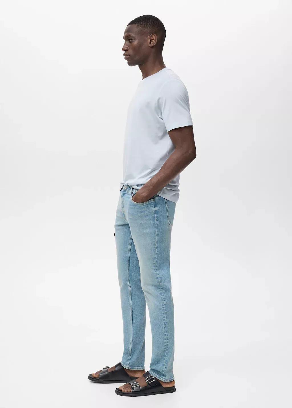 Blue Jan Slim-Fit Jeans With Frayed Effect, Open Blue, large image number 2