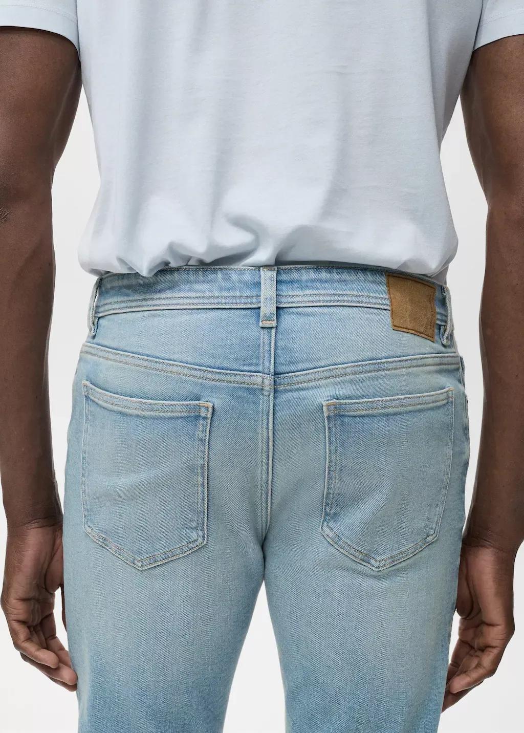 Blue Jan Slim-Fit Jeans With Frayed Effect, Open Blue, large image number 4