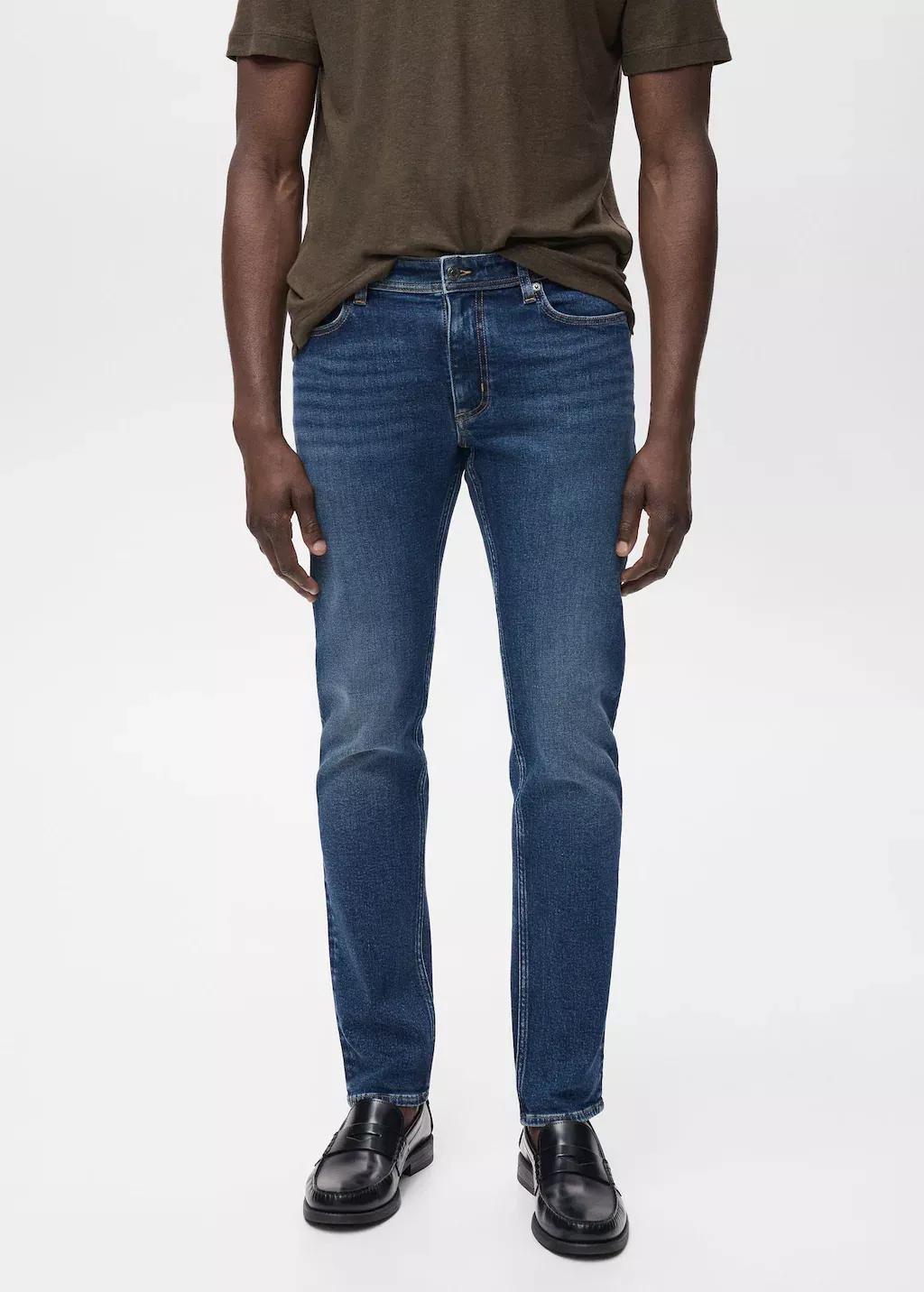 Blue Jan Slim-Fit Jeans With Frayed Effect, Open Blue, medium