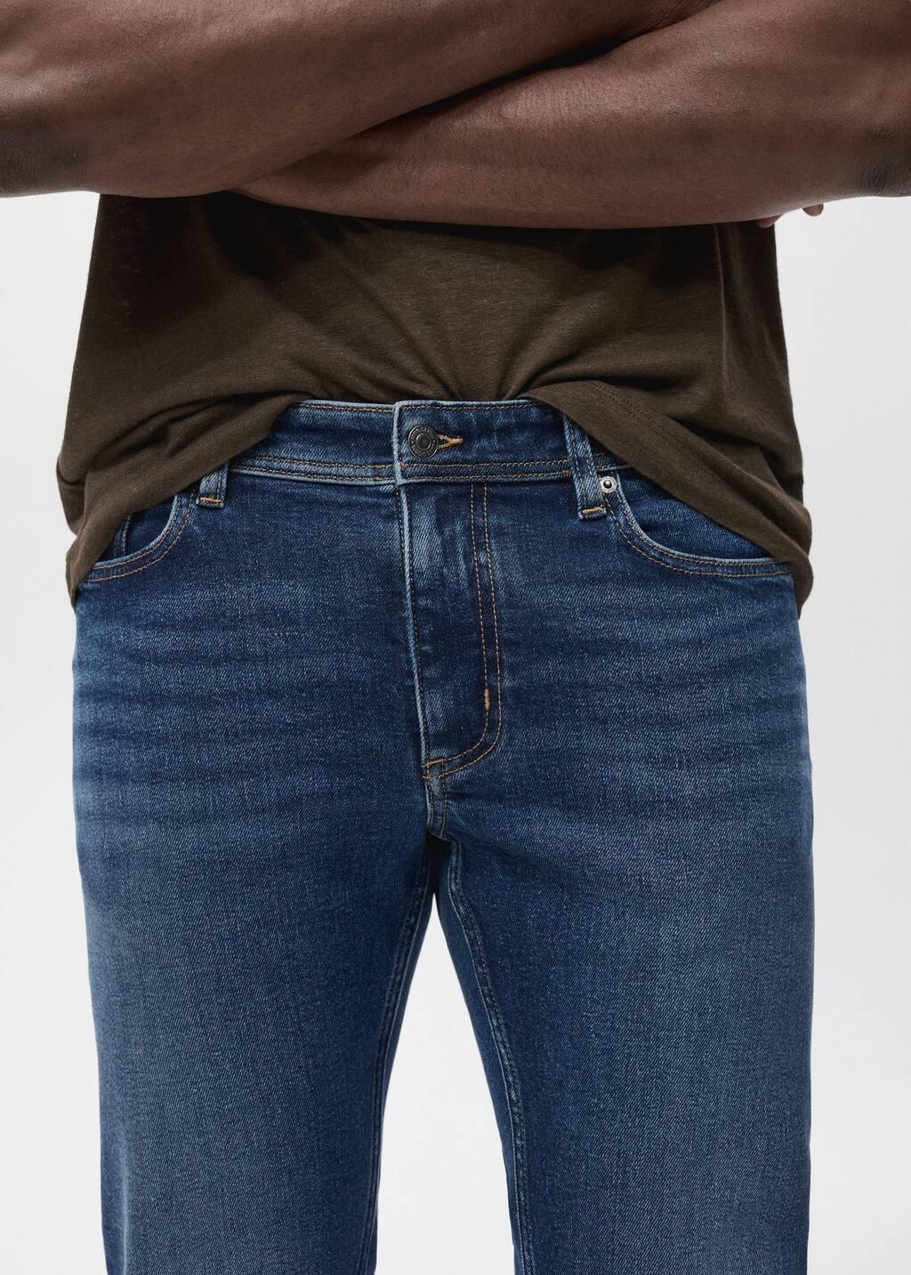 Blue Jan Slim-Fit Jeans With Frayed Effect, Open Blue, large image number 1