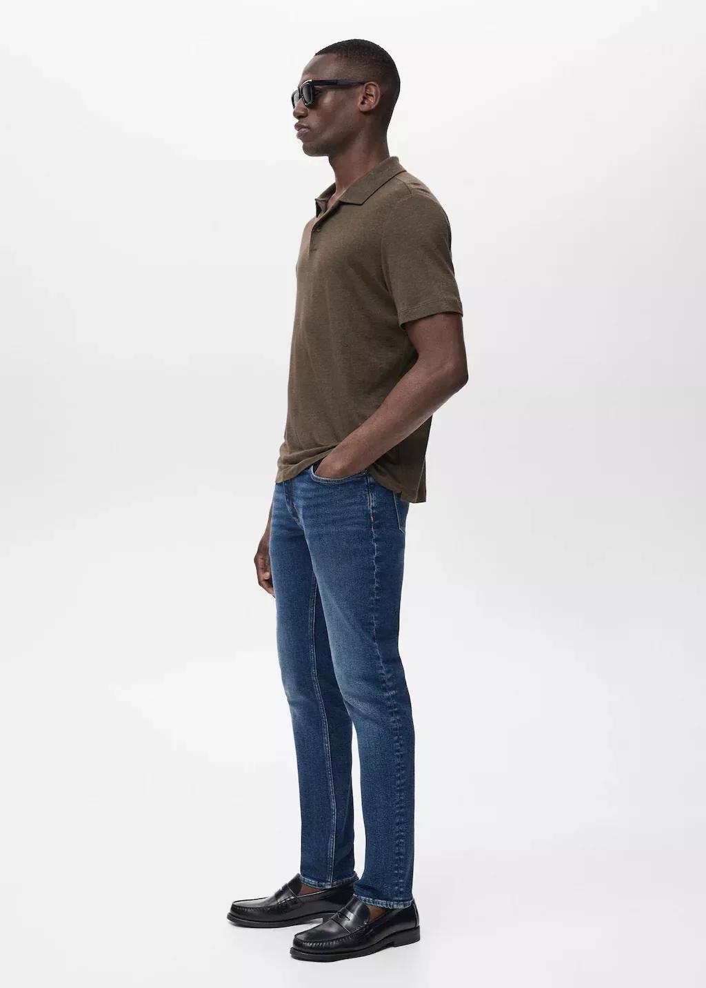 Blue Jan Slim-Fit Jeans With Frayed Effect, Open Blue, large image number 2