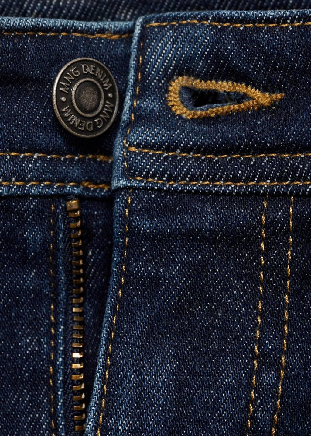 Navy Jan Slim-Fit Jeans With Frayed Effect, , large image number 5