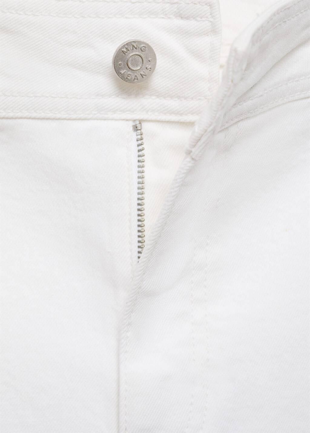White Catherin Culotte High-Rise Jeans, , large image number 7