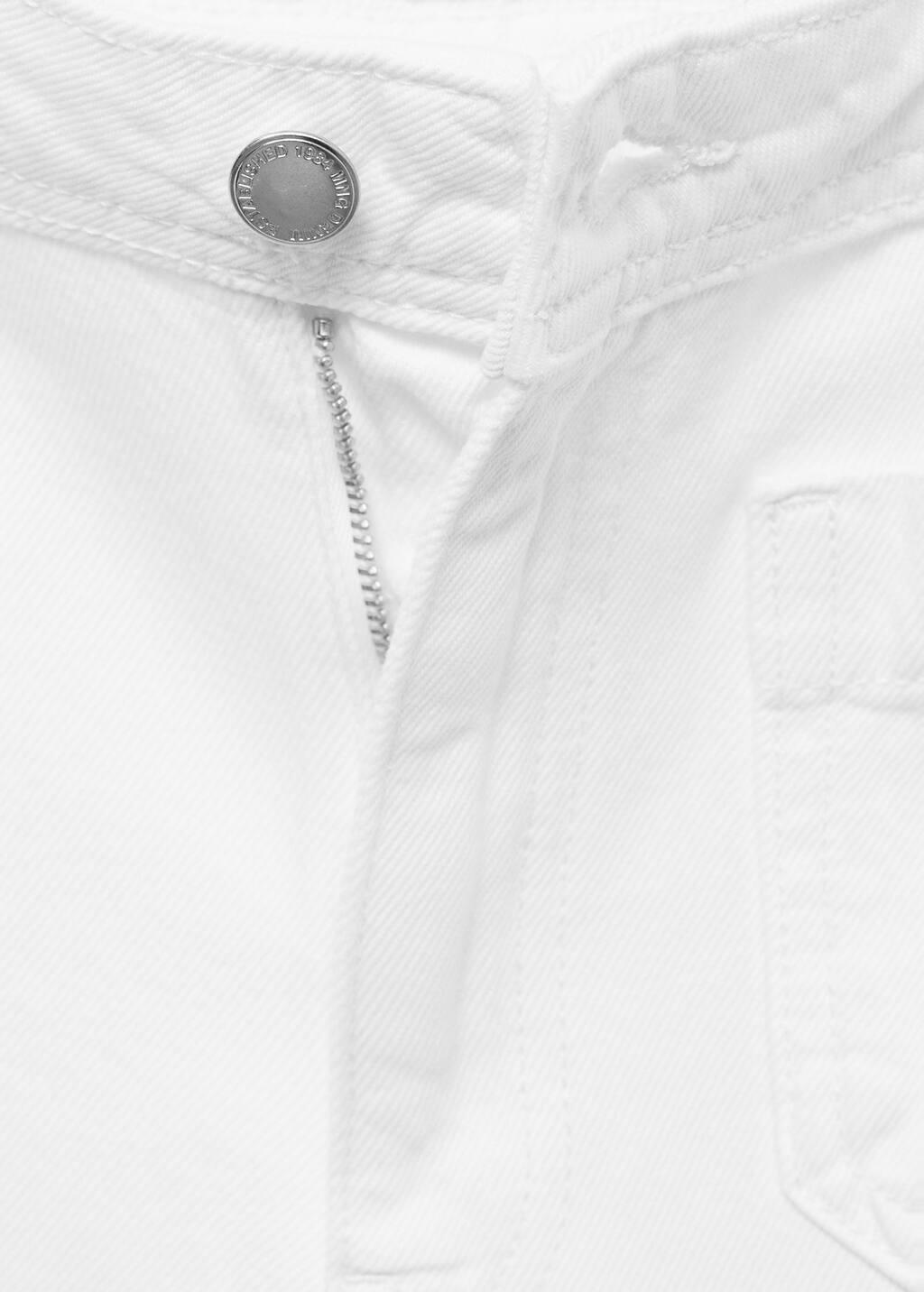 White High-Rise Wide leg Jeans With Pockets, , large image number 8