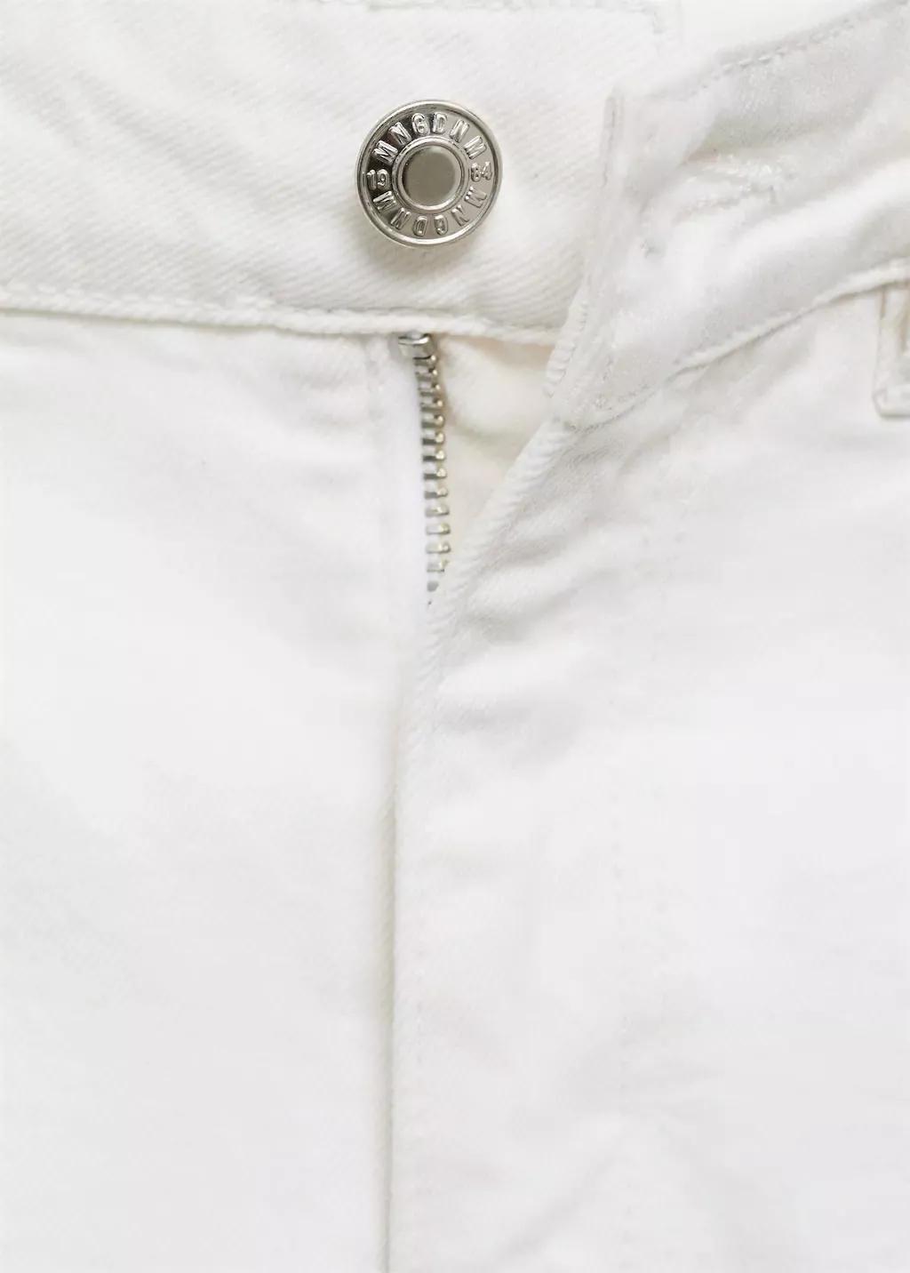 White Fiona Flared Mid-Rise Jeans, , large image number 7