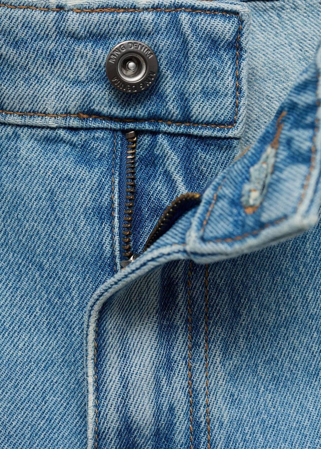 Blue Regular-Fit Denim Shorts, , large image number 5