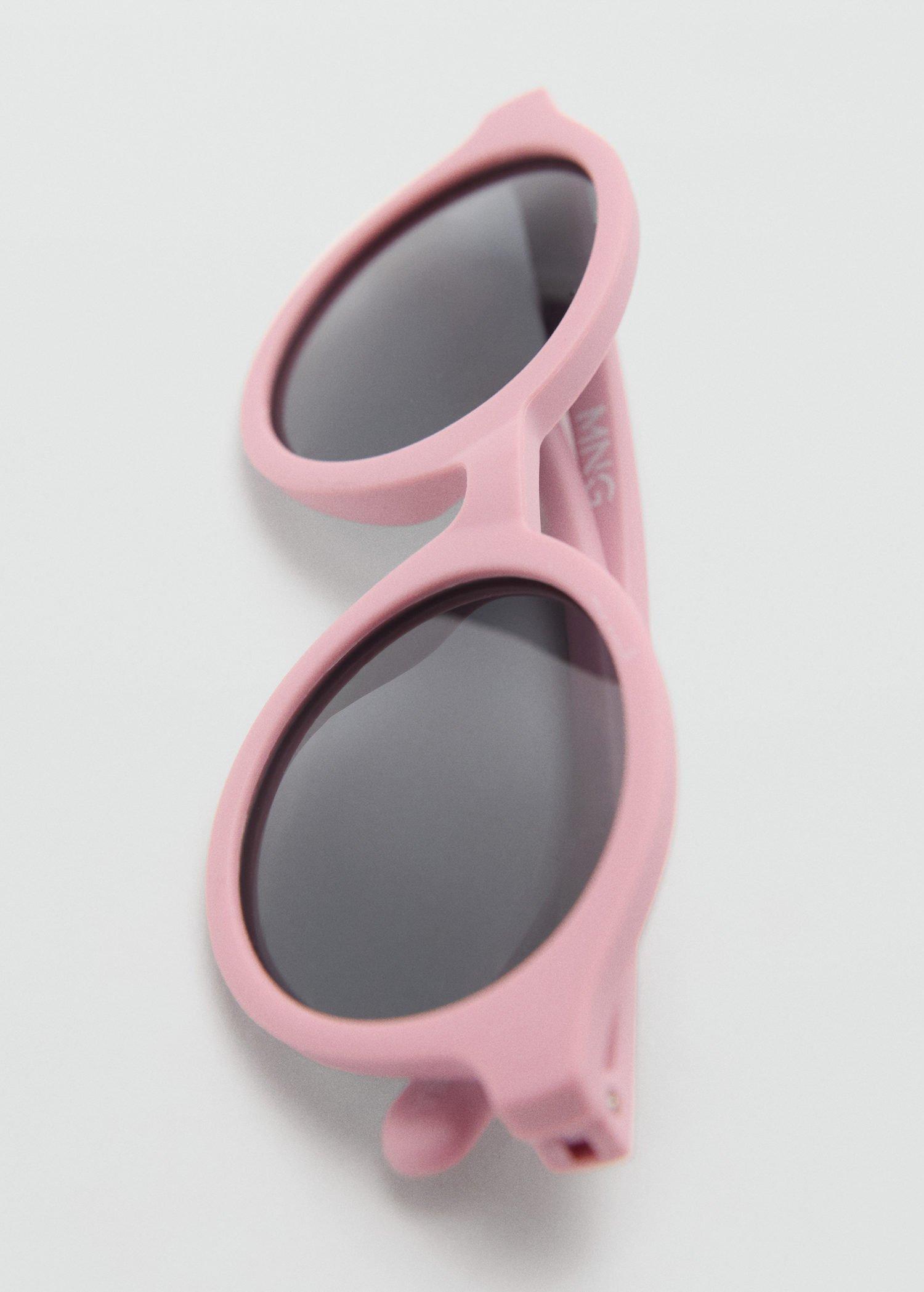 Pink Round-Framed Sunglasses, Kids Girls, Light-Pastel Pink, large image number 2