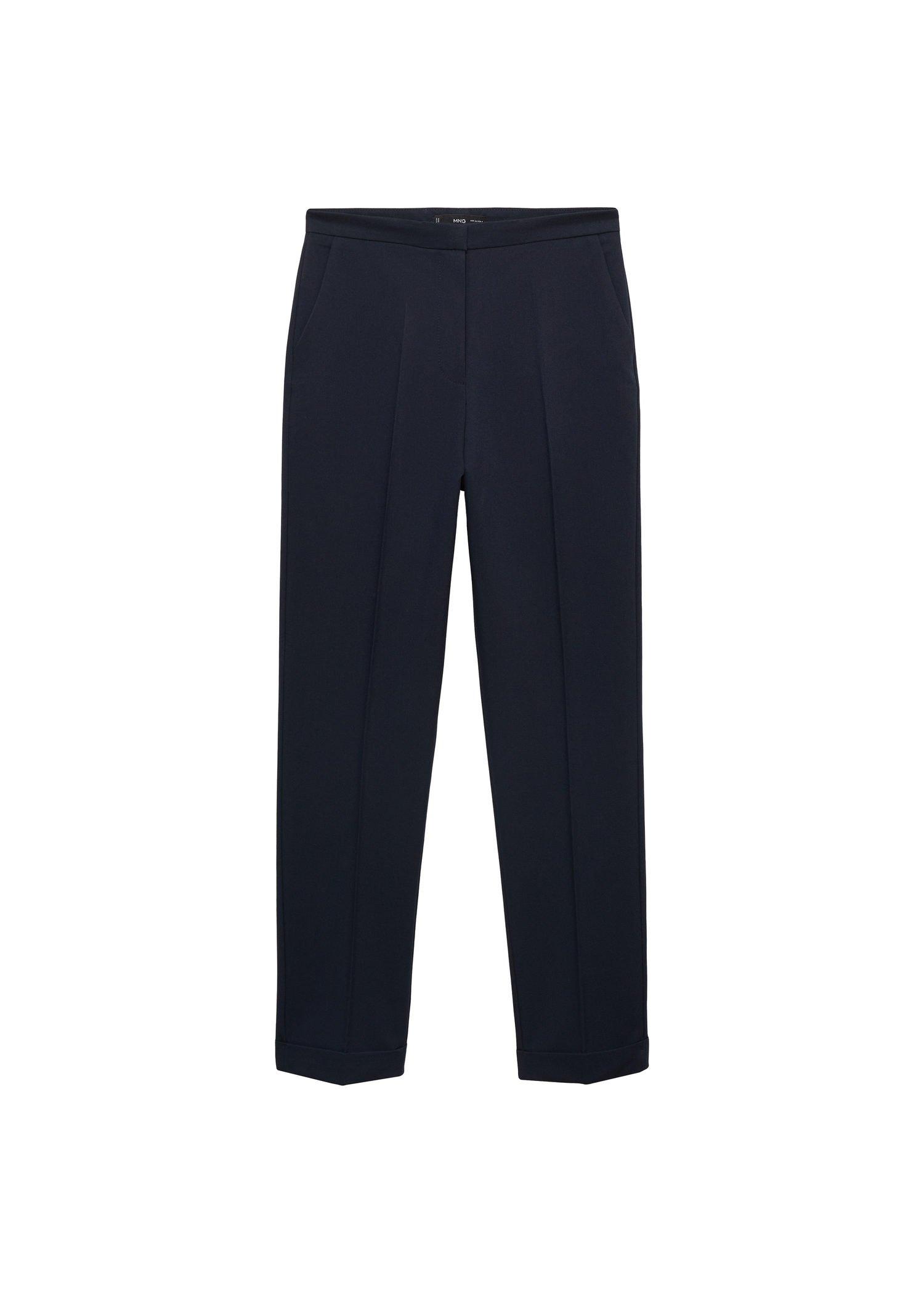 NAVY Straight suit trousers, , large image number 10
