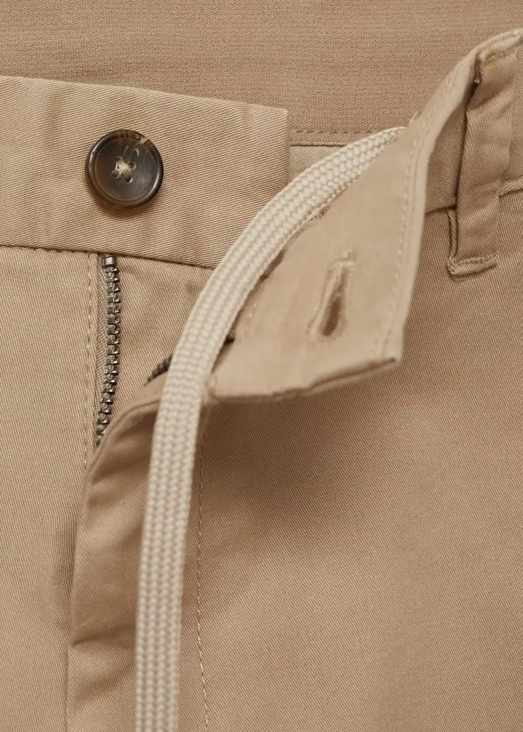 LIGHT BEIGE Prato cropped tapered chino trousers, , large image number 5