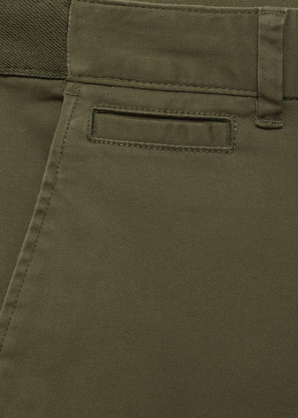 Khaki Prato Cropped Tapered Chino Pants, , large image number 5